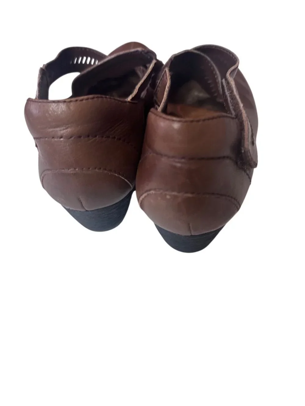 Rockport Cobb Hill Collection brown wedge Janet cross strap wedge pump size 7